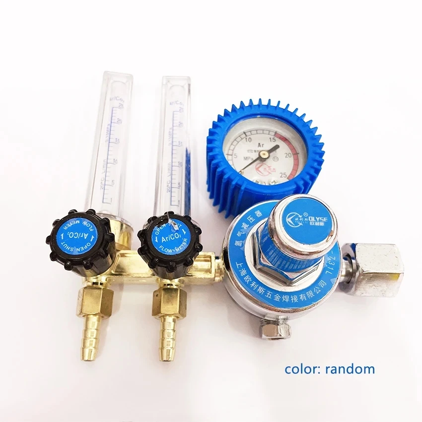 Argon Gas Flowmeter Regulator Shock-Proof Pressure Reducer Gauge Single / Double Tube Flowmeter For Argon Arc Welding, редуктор