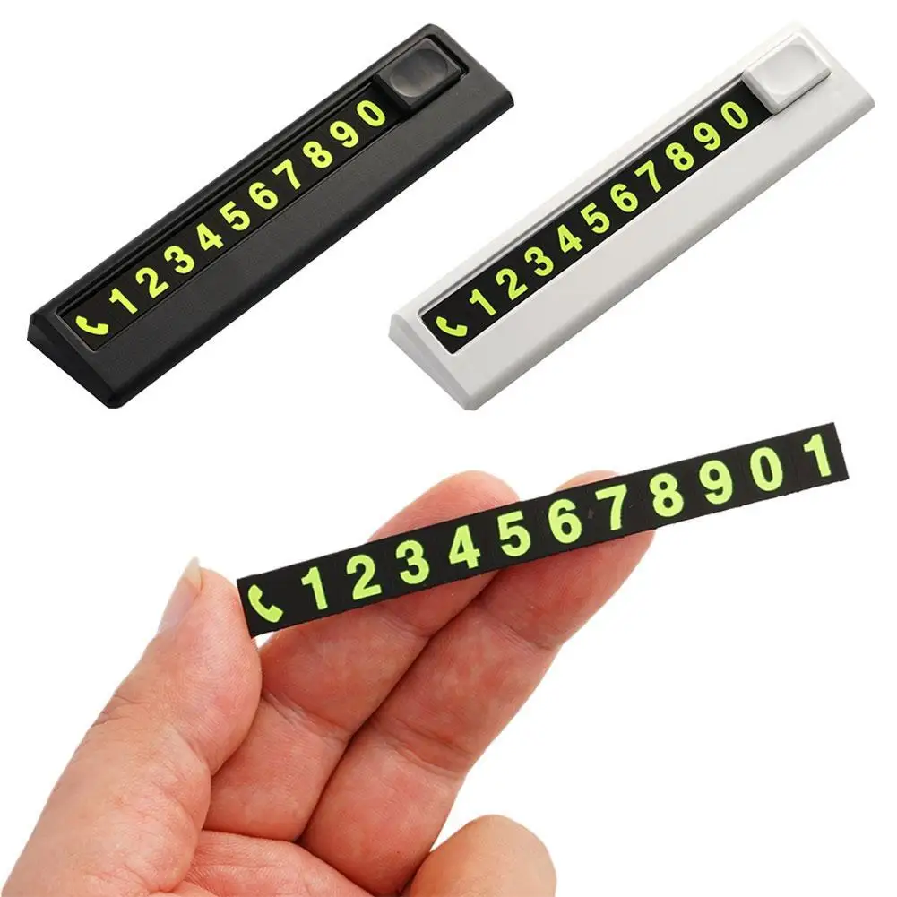 Placa de número de teléfono de estacionamiento, número de teléfono en el coche, número de teléfono de estacionamiento, placa temporal de parada, tarjeta de señal V1K0