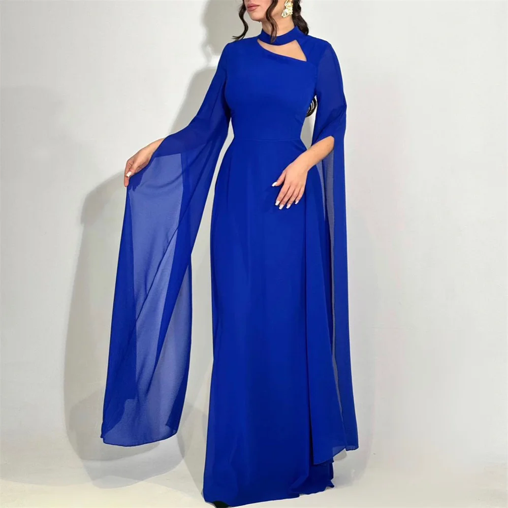 

ROYET Sweep Trian Half Sleeve Elegant Mermaid Formal Evening Dress Floor Length High Neck Classic Prom Gown Customized New 2025
