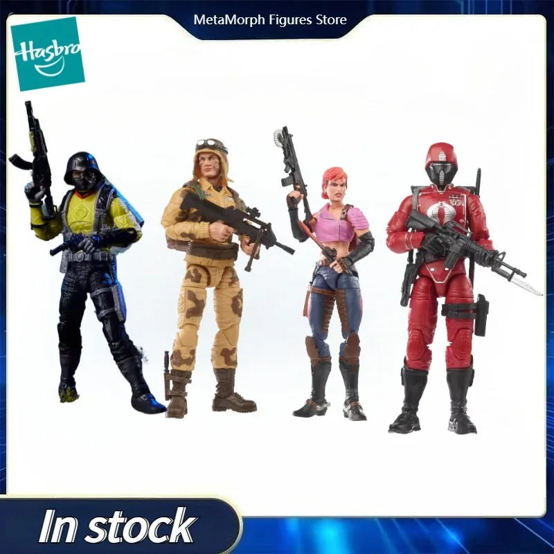 Original Hasbro G.I. Joe GI Joe Classfied Series Zarana/PYTHON PATROL DFFICER/Dusty/Crimson Guard Action Figure Coleção Brinquedos