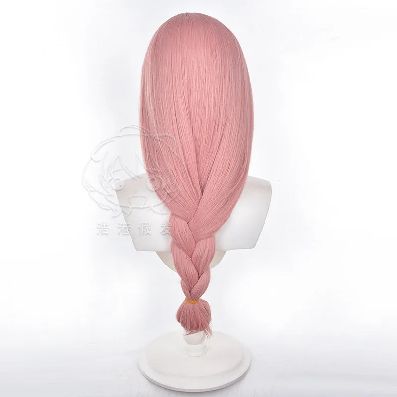 Tsukishiro Yanagi Parrucche Cosplay Gioco Zenless Zone Zero Accessori per costumi Donna Capelli intrecciati rosa Parrucche per vestire la palcoscenico di Halloween