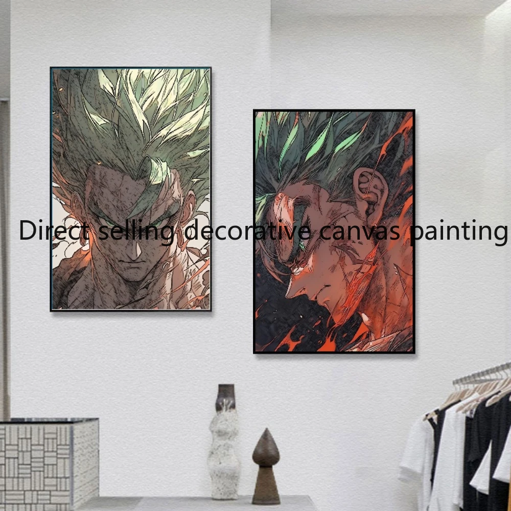 Retro Anime Dragon Ball Schets Stijl Super Cool Goku Vegeta Poster Hd Gedrukt Canvas Schilderij Home Decor Poster Cadeau