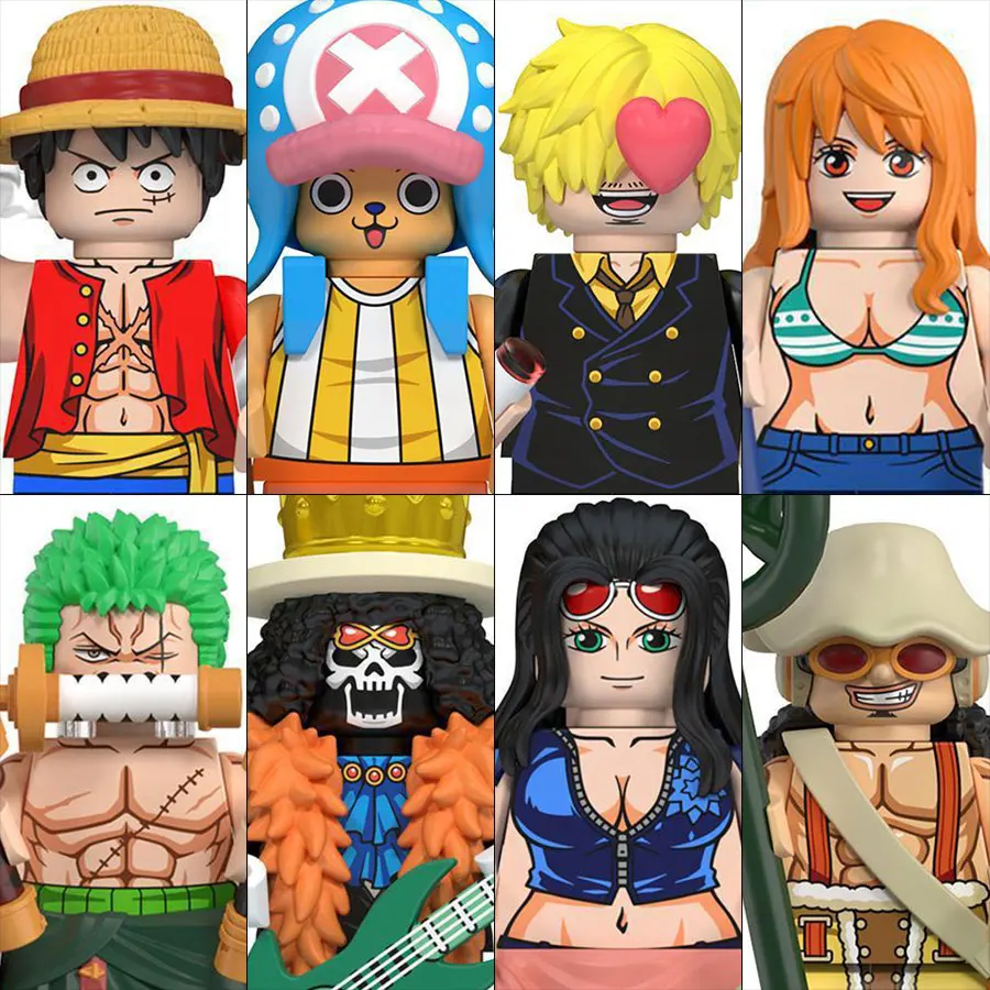 WM6193 ONE PIECE Luffy Zoro Nami Chopper Bouwstenen Mini Action Figure Accessoires Halloween Kerstcadeaus voor Kinderen