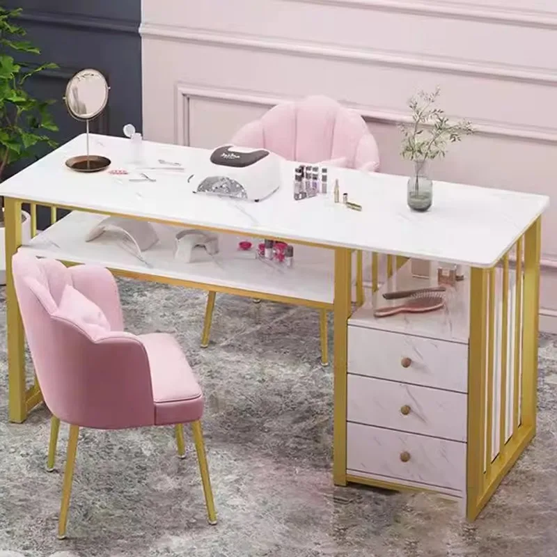 

Beauty Professional Manicure Table Salon Designer Nail Desk Makeup Mesa De Manicure Mesas Para Manicure Salon Equipment