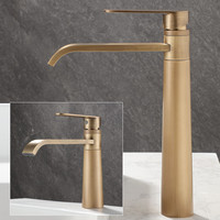 Basin Faucets Antique Bronze Bathroom Faucet Hot & Cold Brass Bathroom Sink Faucet Deck Mounted Lavotory Faucet  Mixer Water Tap