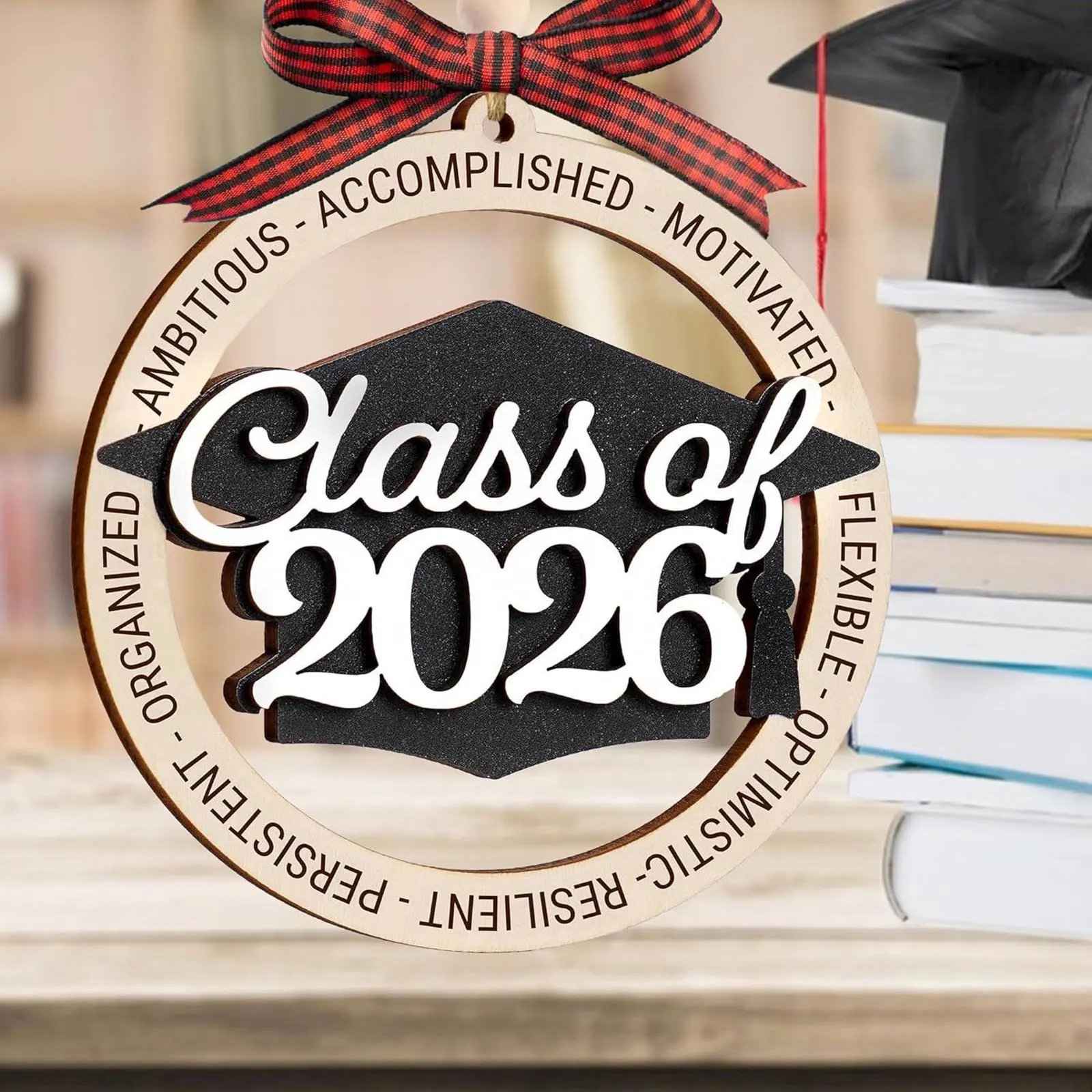 Class of 2026 Ornament, Wooden Graduation Ornaments, Graduation Gifts for Son, Daughter, College Senior High School