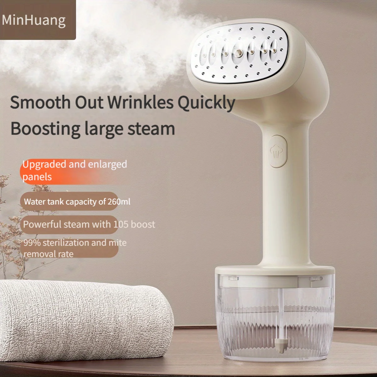 Handheld Garment Steamer 1200W Electric Household Fabric Steam Iron 260ml Portable Vertical Fast-Heat For Clothes Ironing