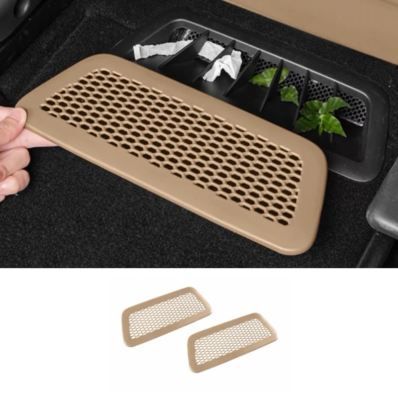 For AITO M7 M8 Seres 7 8 2025 Car Rear Under Seat Air Vent Anti-blocking Dust Covers Accessories
