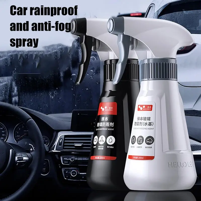 

200ml Anti Rain Anti Fog Agent Glass Windshield Window Motorcycle Helmet Long Lasting Fog Prevention Defogging Cleaning Spray