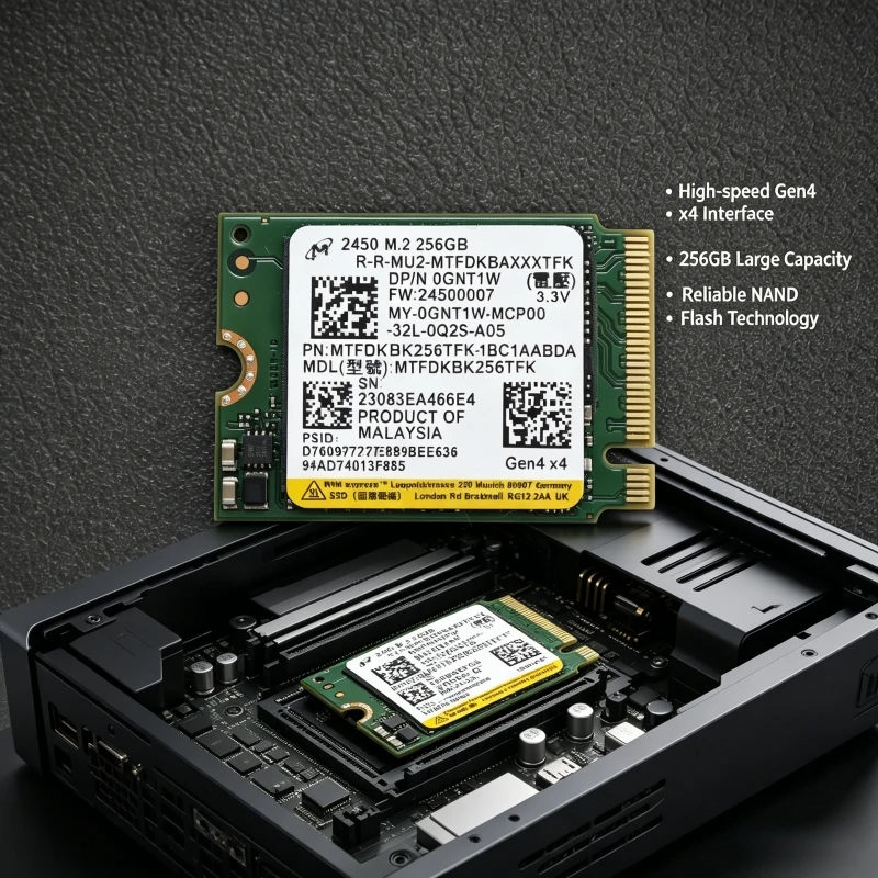 Crucial Micron 2450 256GB M.2 2230 PCIe Gen4x4 NVMe SSD For Steam