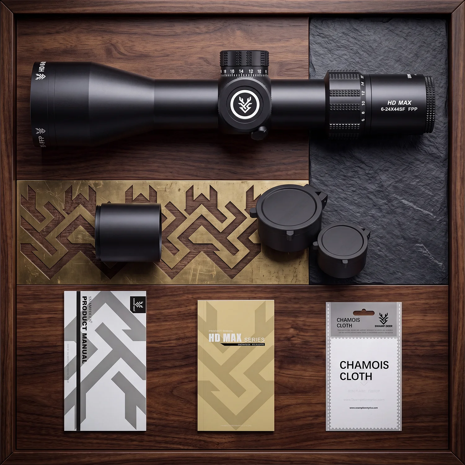 SWAMPDEER 6-24X Tactical Riflescope High Definition Rifle Scope With Illuminated Telescopic Sight For Huntinggun Hunting Gear 6