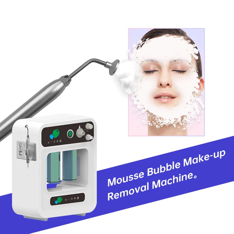 NewFace Wholesale Mousse Bubble Clean Facial Machine Skin Massage Oxygen Spray Scrubber Face Care Make Up Removal Equipment