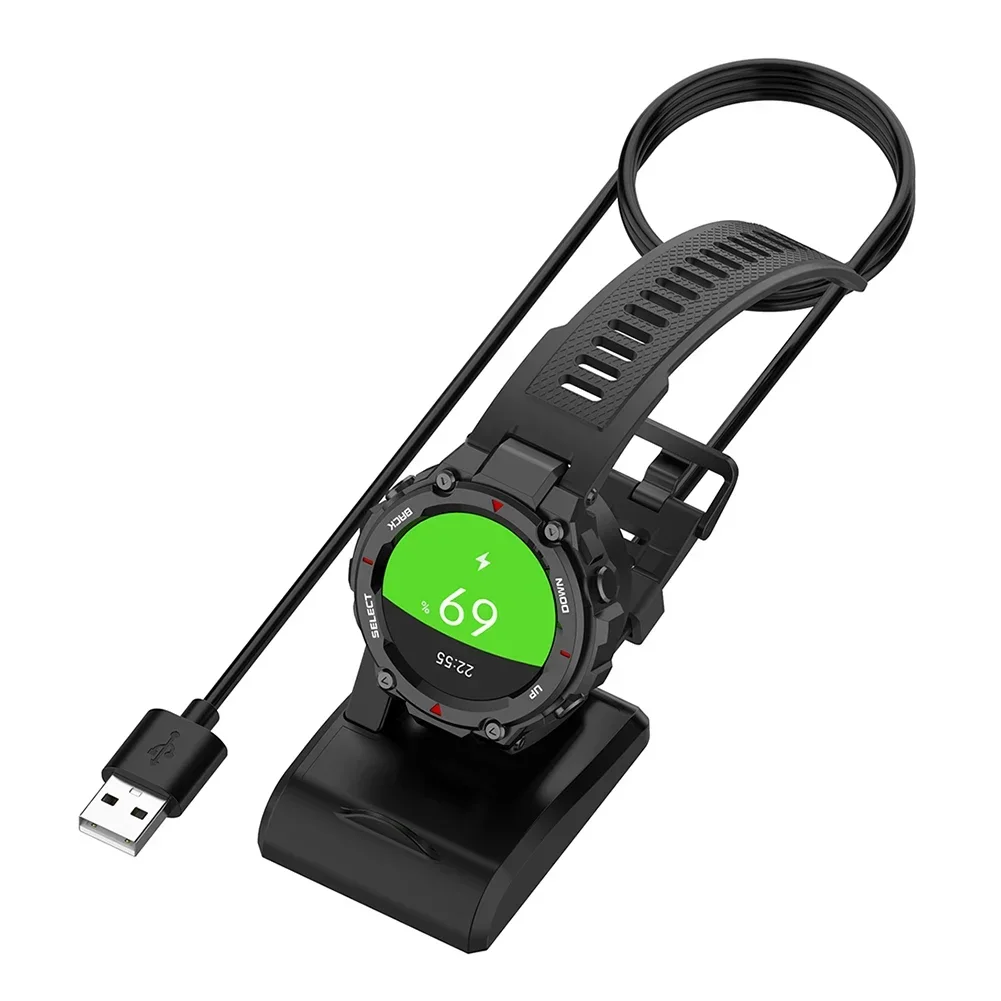 Зарядный кабель для Amazfit T-Rex A1918 GTR 42/47 мм GTS USB-адаптер для зарядки Шнур Беспроводная зарядная панель Индукционное беспроводное зарядное устройство