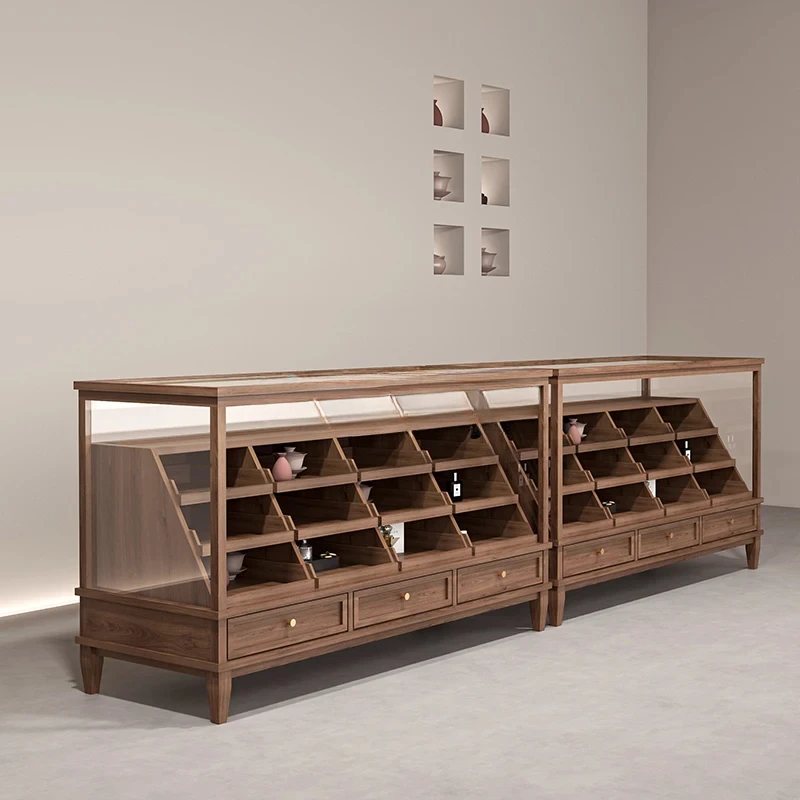 

Clothing Store Nakajima Display Cabinet Retro Shoe Cabinet Jewelry Display Cabinet Women's Clothing Store Medieval Storage