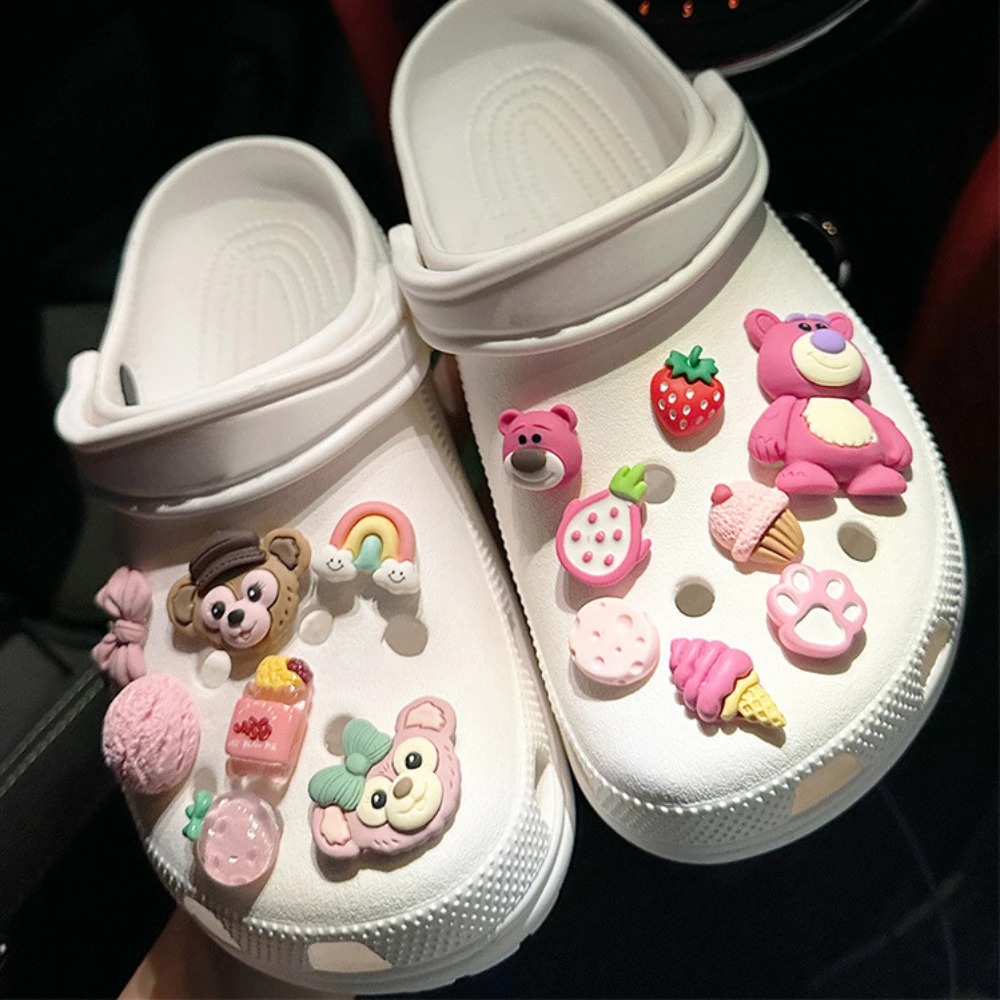 Милый медведь 3D подвеска для обуви DIY украшения для обуви аксессуары для сумки Bogg шлепанцы сандалии сабо подарки для детей