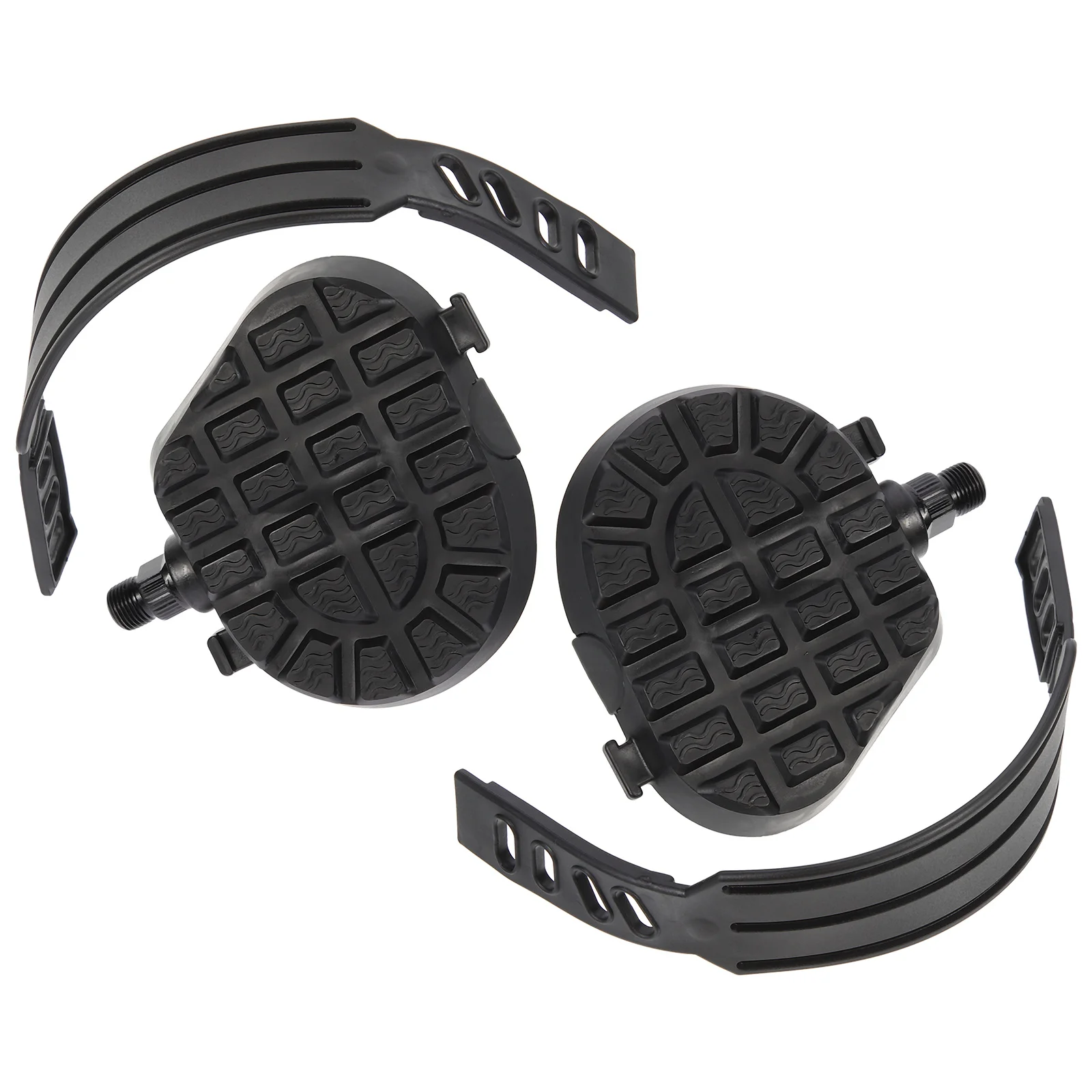 زوج واحد من دواسات الدراجة الرياضية المصنوعة من مادة ممتازة، تصميم مسطح مضاد للانزلاق لصالة الألعاب الرياضية وركوب الدراجات لفترة طويلة، الراحة والكفاءة