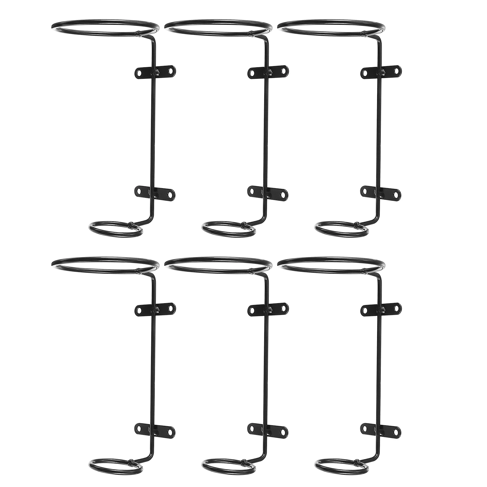

6pcs Iron Rack Red Holder Stand Storage Display Shelves for Red Bottle Holder Kitchen Bar Bottle Racks