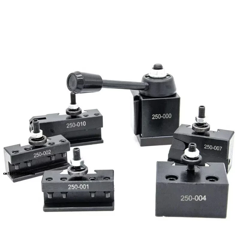 Customizable 6Pcs 250-000 High Precision Lathe Quick Change Tool Post Holder Kit Lathe Tool Holder Mini