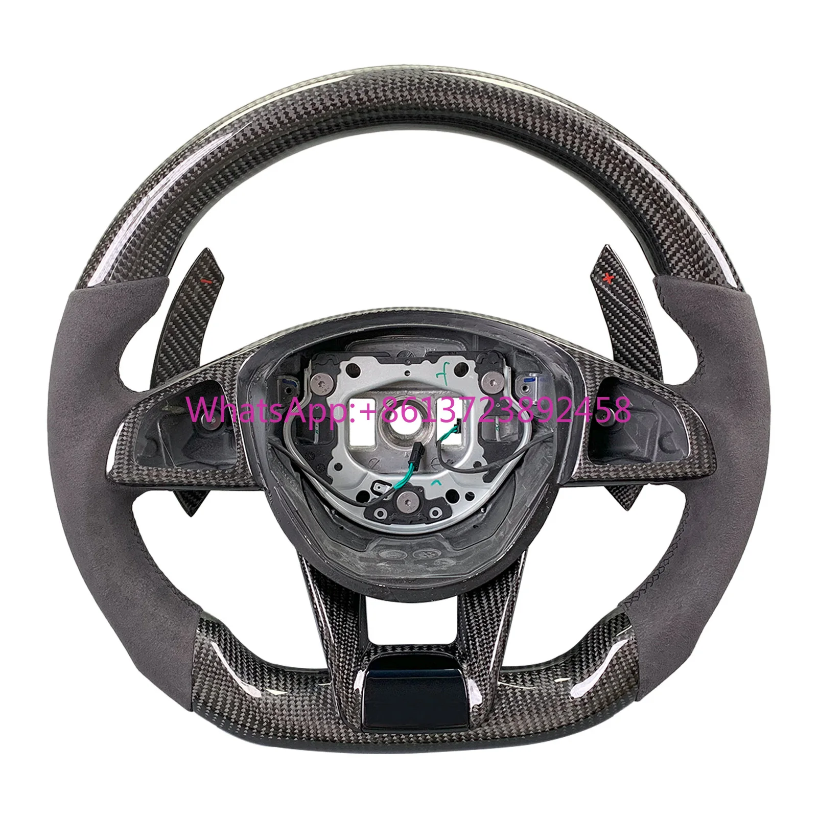 

For Mercedes-Benz Customized Car Interior Accessories Fit 2015-2018 AMG W205 C63 C43 Carbon Fiber Steering Wheel