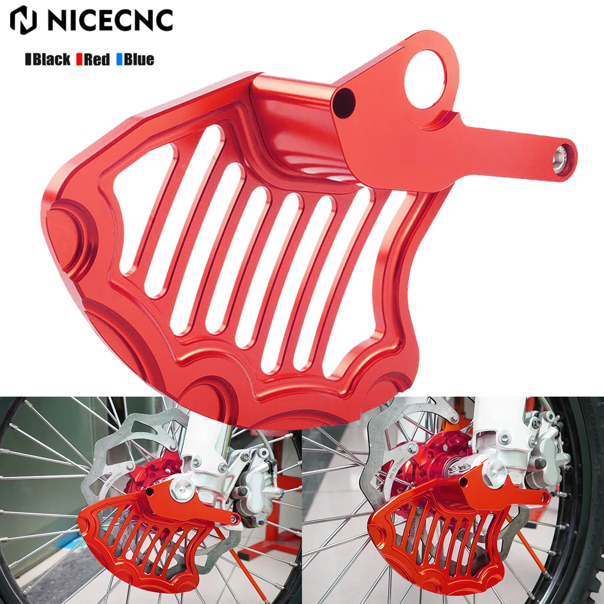 

For 2023 2022 2021 GasGas EC300 EC250 EX EC MC 125 250 300 250F 350F 450F NICECNC Motorcycle Front Brake Disc Rotor Guard Cover