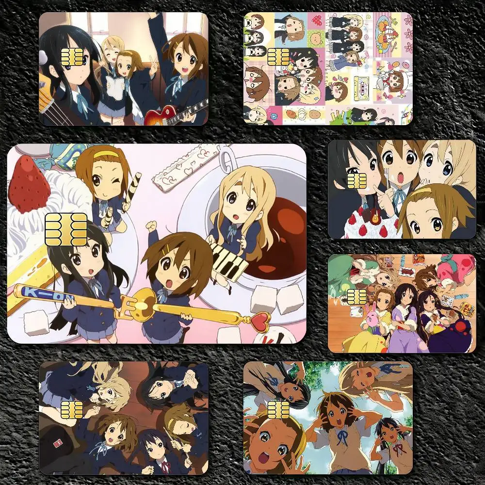 

Anime K-ONS Credit Card Skin Stickers For VISA Bank Bus Metro Access Card Protective Film Cover Sticker