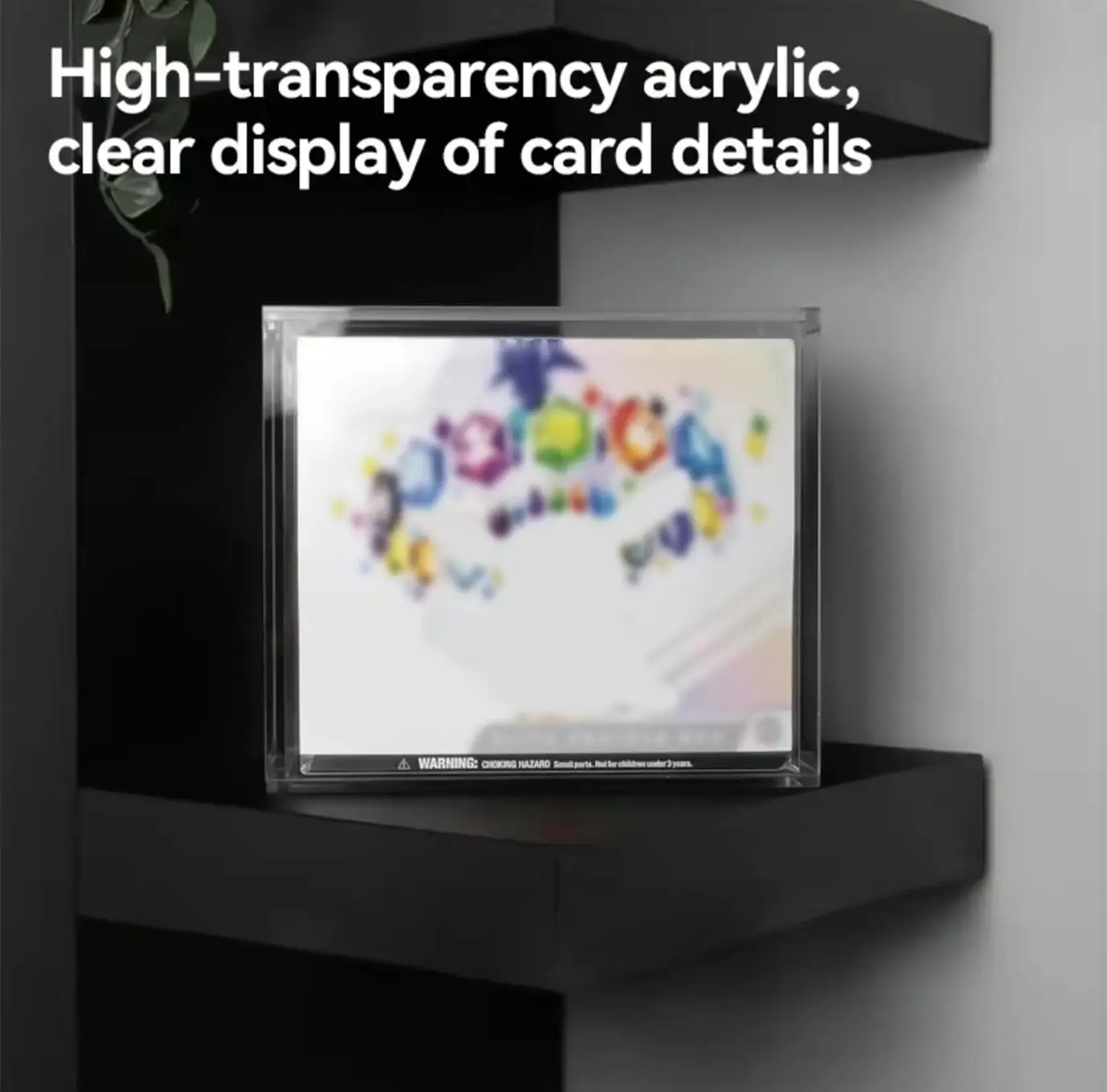 Top Grade ETB Protector Case, Clear Acrylic Display Box with Magnetic Lid, High Clarity UV & Moisture Resistant Card Storage Holder, Dustproof Stackable Anti-Scratch Transparent Collection Organizer for Card Collectors