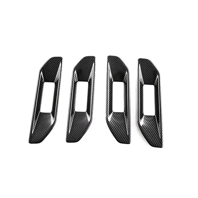 

ABTU - Накладки на внутренние ручки дверей для Ford Ranger 2023-2024, запасные части и аксессуары, ABS, под карбон