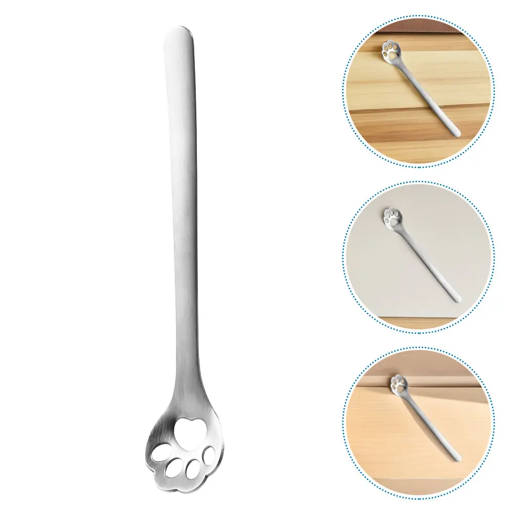 

4pcs Stainless Steel Mixing For Tea Dessert Beverage Ice Cream Spoon Kitchen Utensils Coffee Stirrers Portable Cute