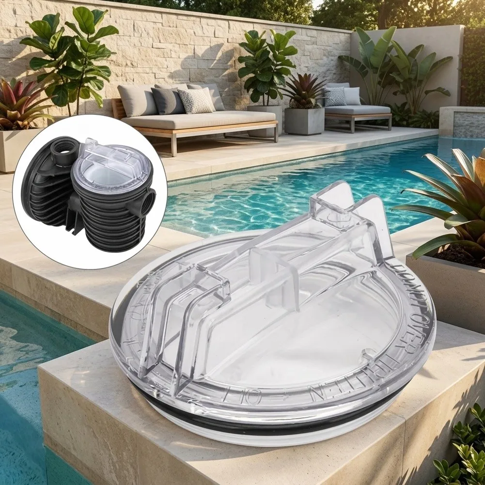 For Pool Maintenance Pump Basket Lid Swimming Pool Pump Part Debris Strainer Direct Replacement Leak Resistant Seal