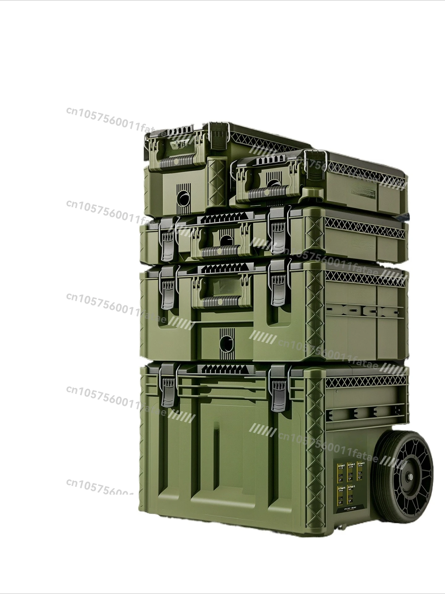 Toolbox Hardware Storage Box Combination Stacking Box Trolley Type Industrial Grade New Base Station Type Hand Pull Large Box
