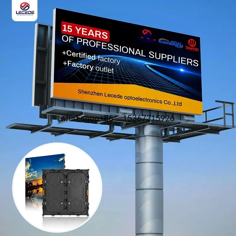 

1 P5 P8 P10 Competitive Price Commercial Outdoor Building Multimedia Advertising Big Led Size Panel Screen Billboard