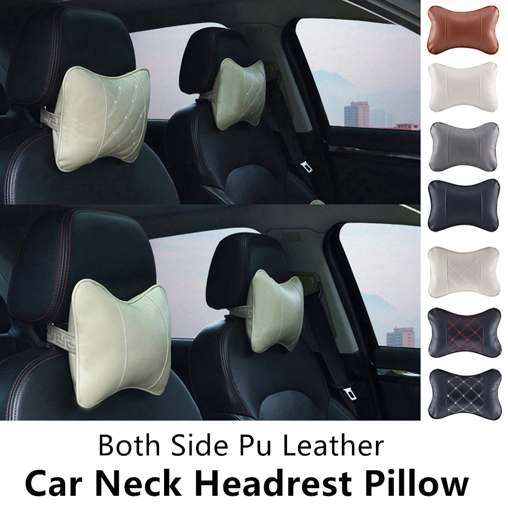 1PCS Car Headrest Neck Pillow Auto Car Neck Cushion For Mercedes Benz GTC AMG GTS AMG G500/G55 AMG G63 AMG Viano Maybach S-Class