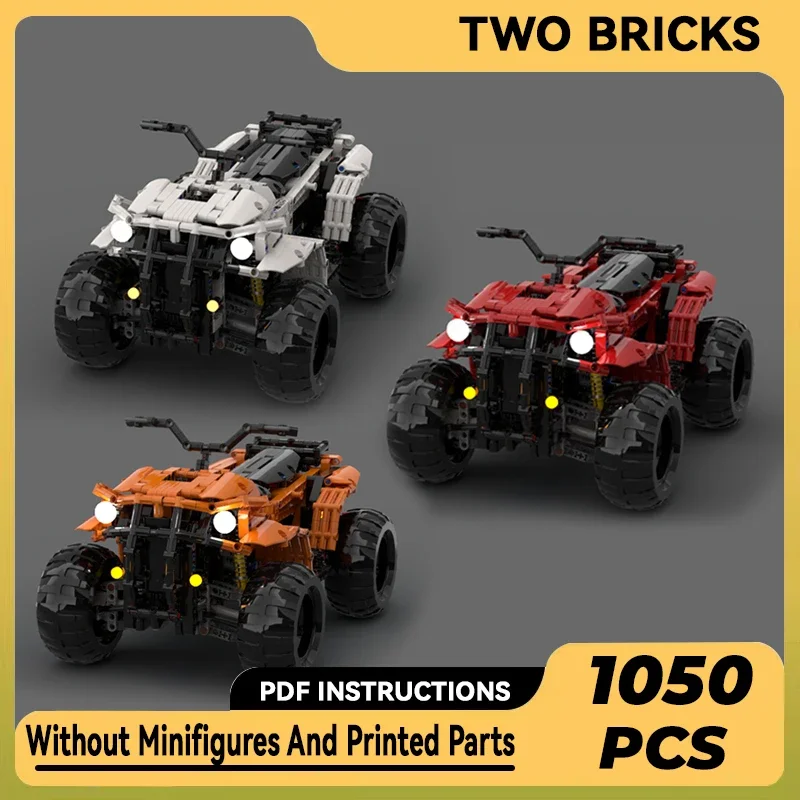 테크니컬 Moc Bricks 자동차 시리즈 모델, 모든 지형 차량 모듈식 빌딩 블록 선물, 어린이용 장난감, DIY 세트 조립