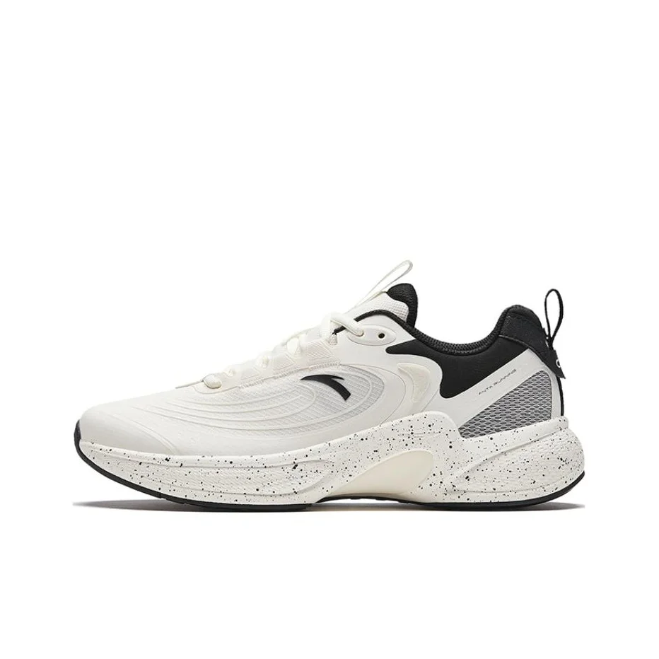 Anta C37+ Versatile Abrasion Resistant Low top Running Shoes Men's Black White 912335537-4
