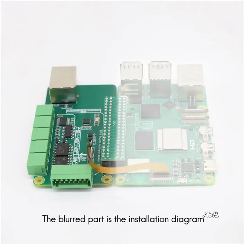 

For Raspberry Pi 5 Pcie To RJ45 Gigabit Ethernet Adapter Board Pcie To Gigabit ETH Board For Raspberry Pi 5 Plug And Play