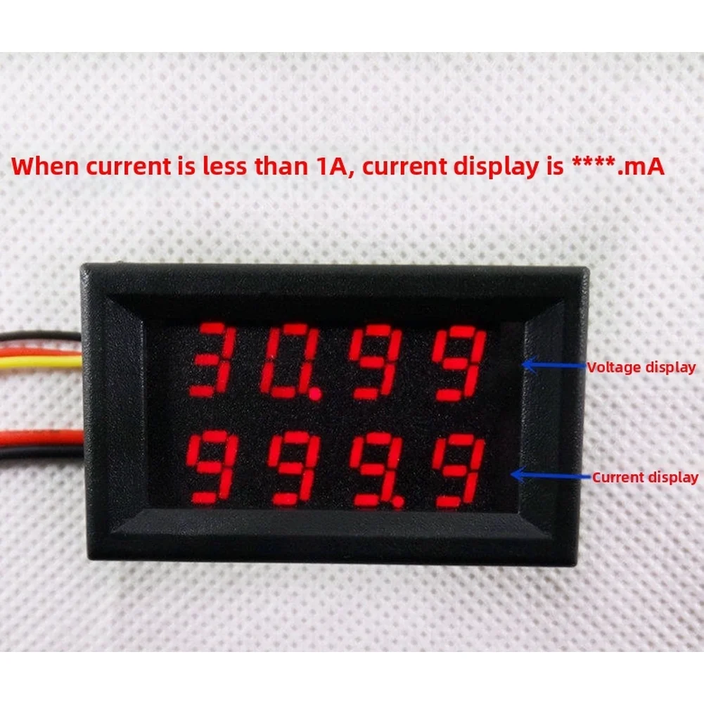 4 Digit Dual Display LED Voltage Current Meter With 0.3% Accuracy Auto Compensation Multi-Mode Function For Panel Integration