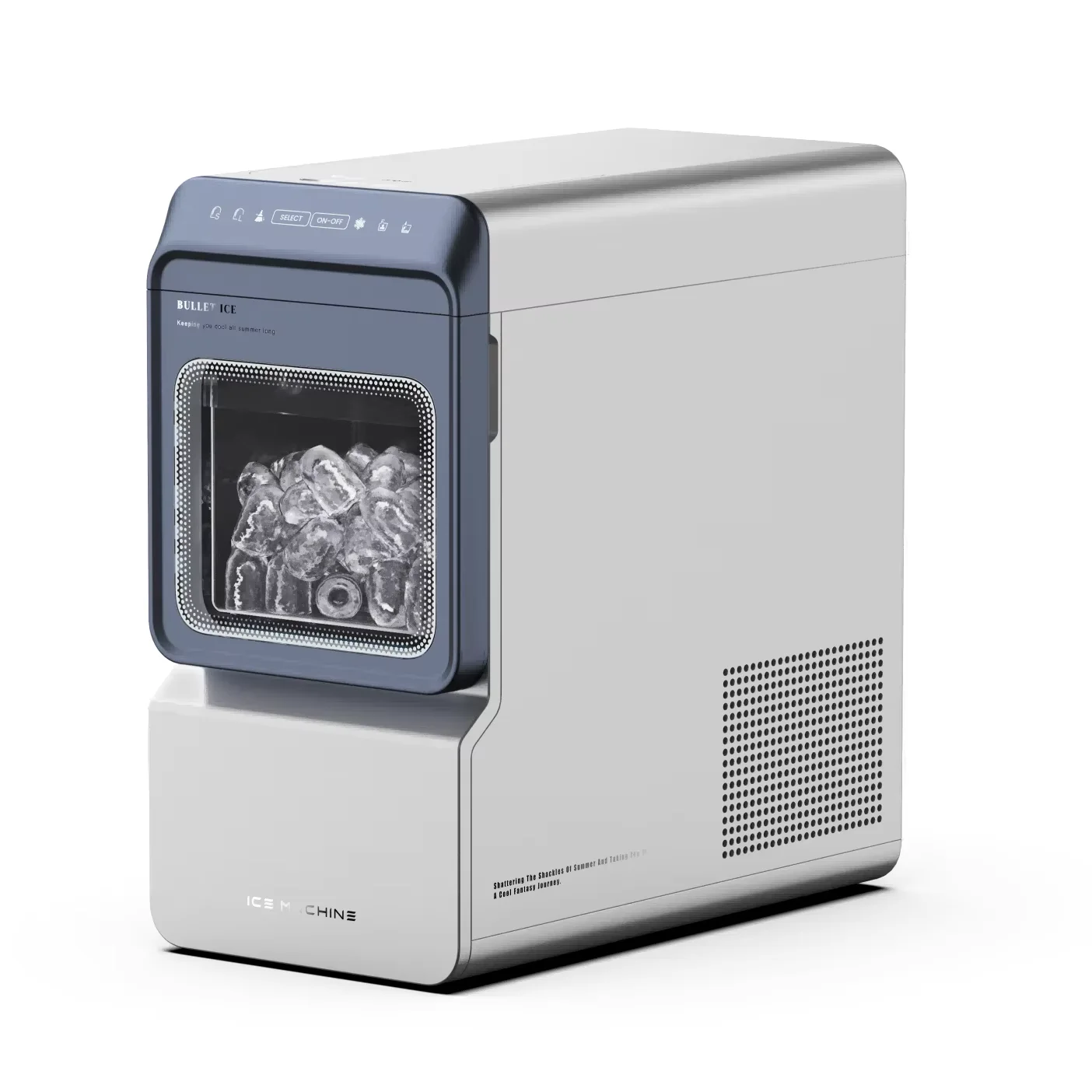 Portable Ice Maker Machine Electric Countertop Smart Ice Maker Machine, 12 Kgs In 24 Hours, 8 Ice Cubes Ready In5 Minutes