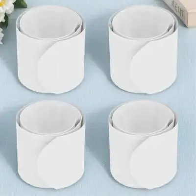 

100pcs Graffiti Slap Bracelets Kids Wristbands White Party Favors Steel Snap Bands School Birthday Prizes Diy