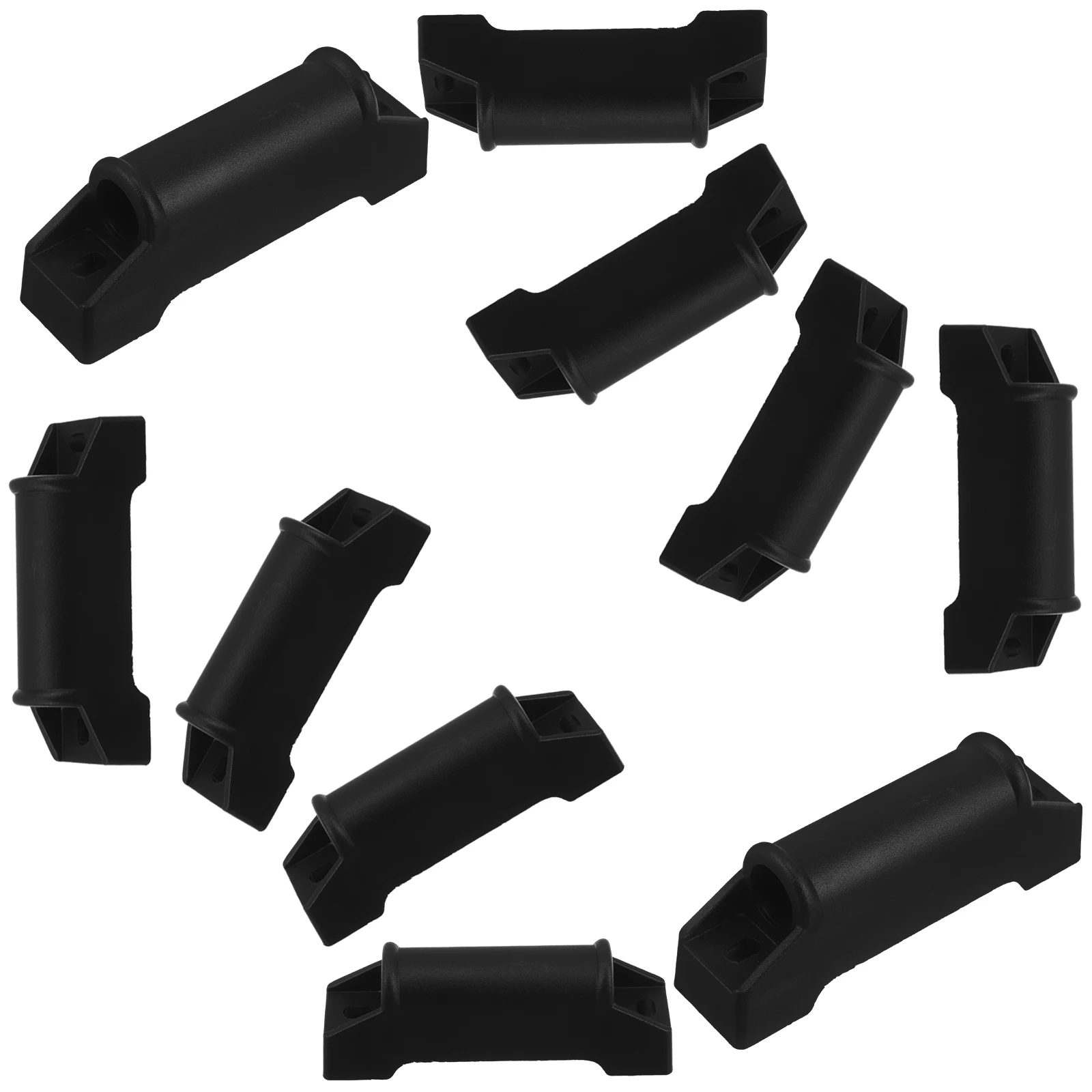 

10 Pcs Gaming Chair Furniture Pad for Recliner Office Foot Slider Rail Footrests Black High