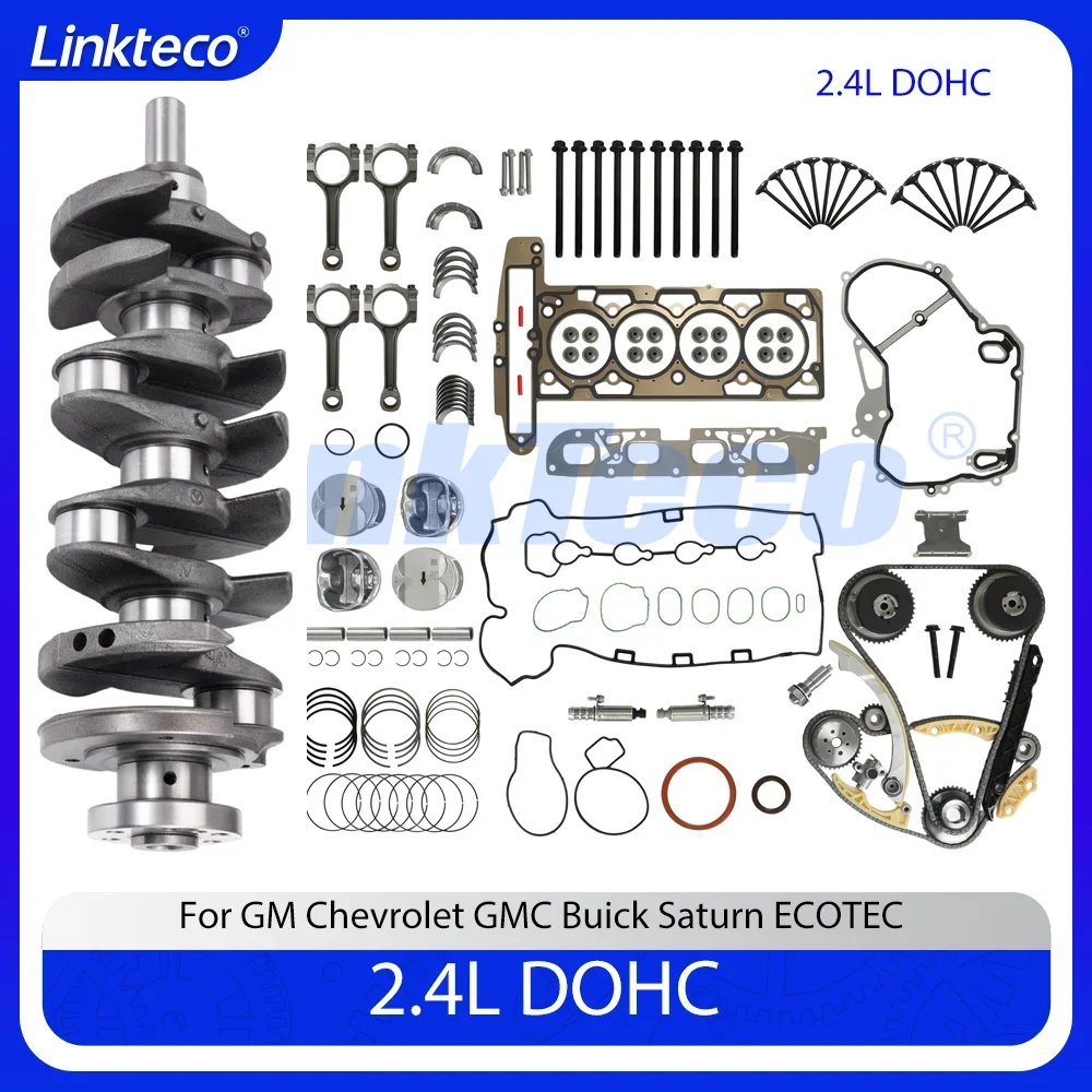 

Комплект для ремонта двигателя, полный комплект прокладок головки, цепь ГРМ коленчатого вала для 2,4 л GM Chevrolet GMC Buick Saturn ECOTEC 2.4L