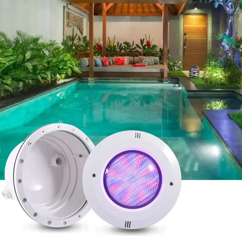 Embedded LED pool light RGB colorful waterproof wireless remote underwater light PAR56 patch type Hotel Swimming pool light