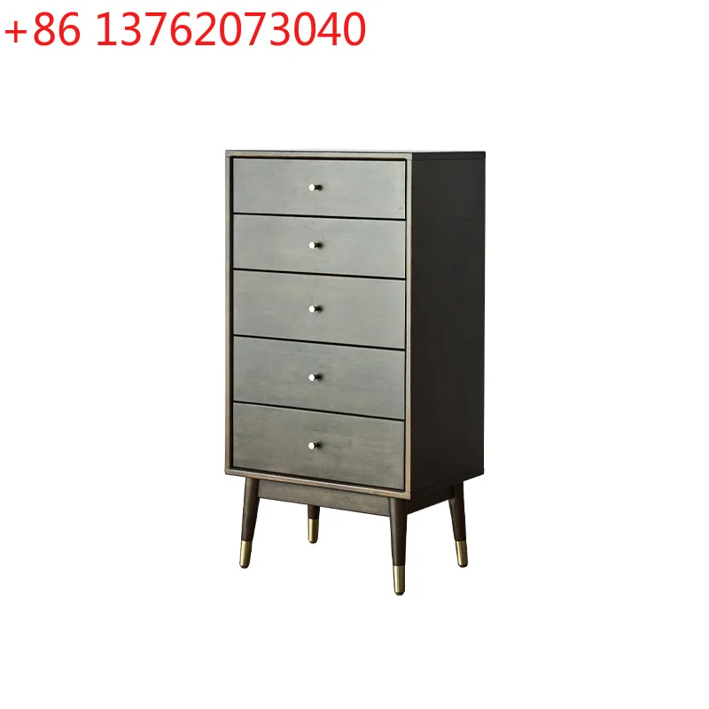 

All solid wood chest of drawers Nordic chest of drawers Bedroom storage cabinet Simple living room locker