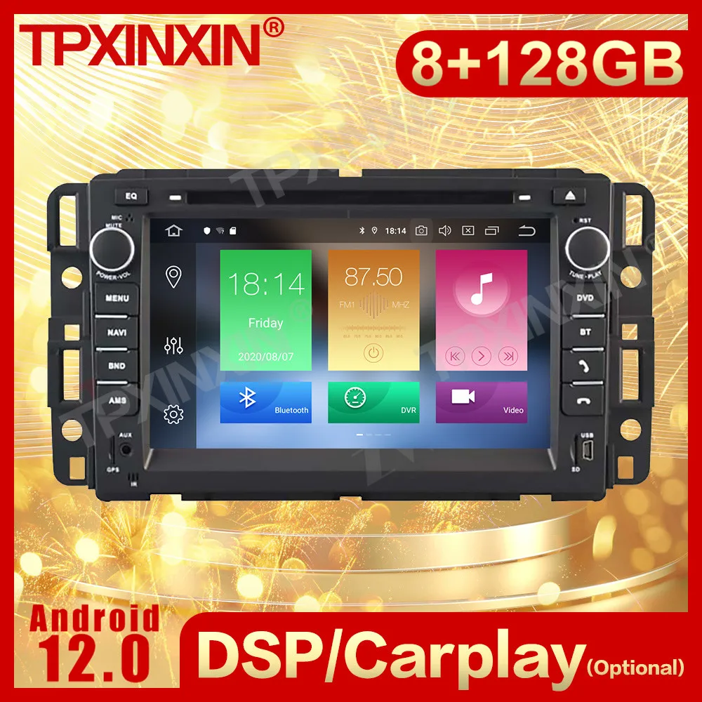 

Android 12 мультимедийный радиоприемник для Hummer H2 2008 2009 2010 2011 GPS-навигация видеомагнитофон Автомагнитола