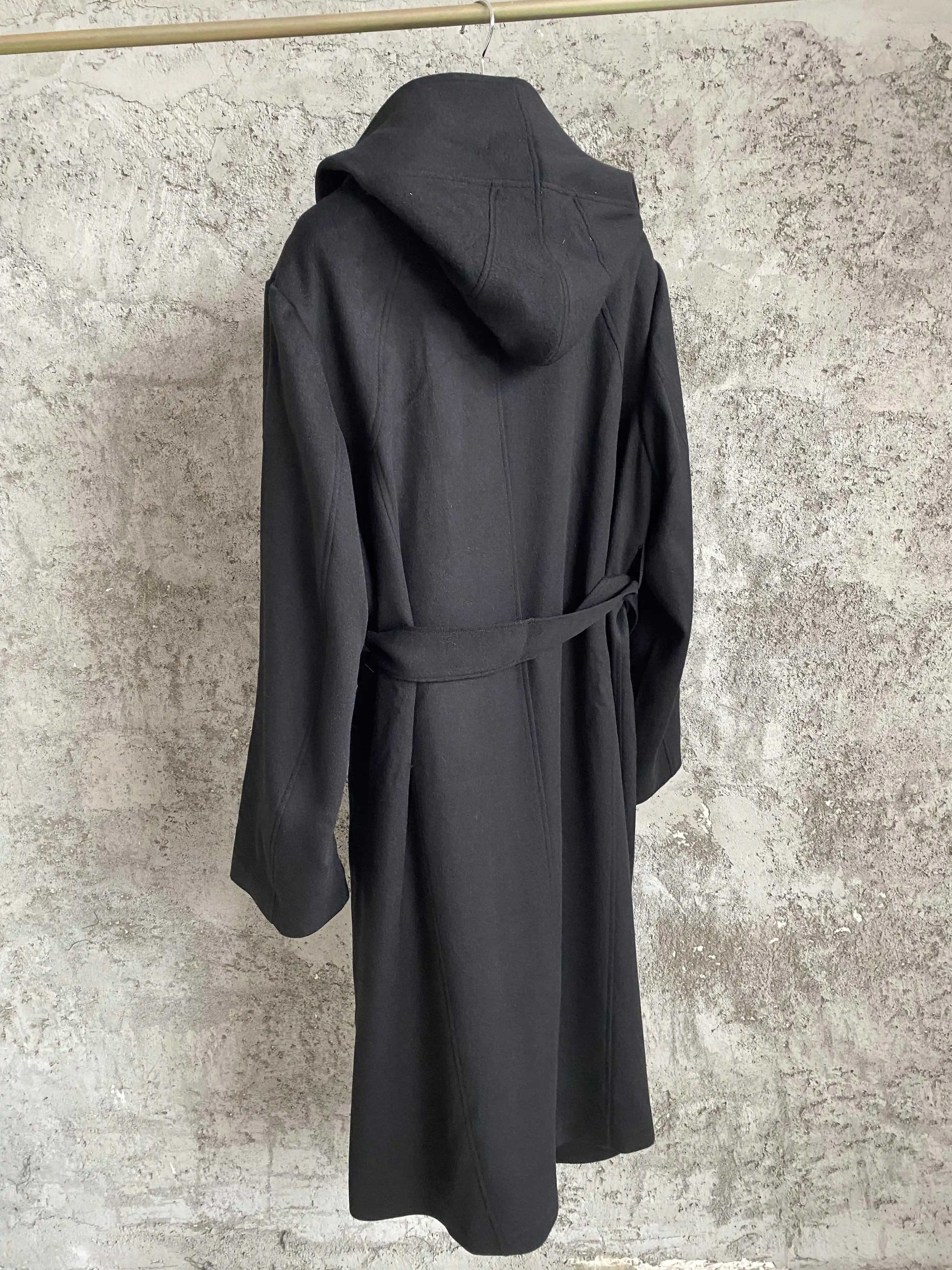 سترة صوف للرجال بتصميم أصلي من Top-yamamoto، بنطال بياقة بدلة واحدة الصدر بزرين، قميص أسود #4