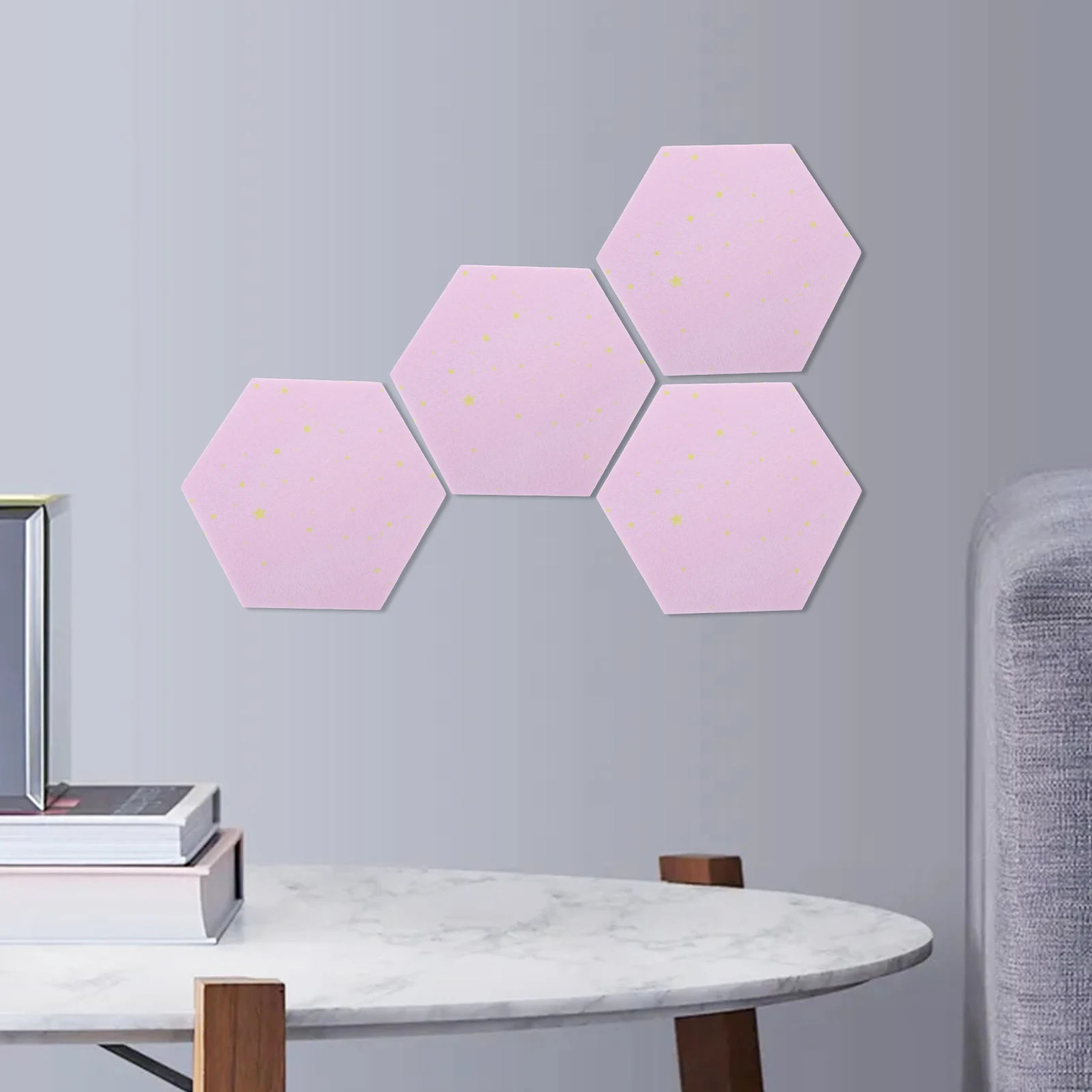 6 قطعة ورأى مسدس لوحة الإعلانات ديكور جدران أنيق للمنزل مكتب الفصول الدراسية دفع دبوس لوحات بلاط الفلين حامل مذكرة #3