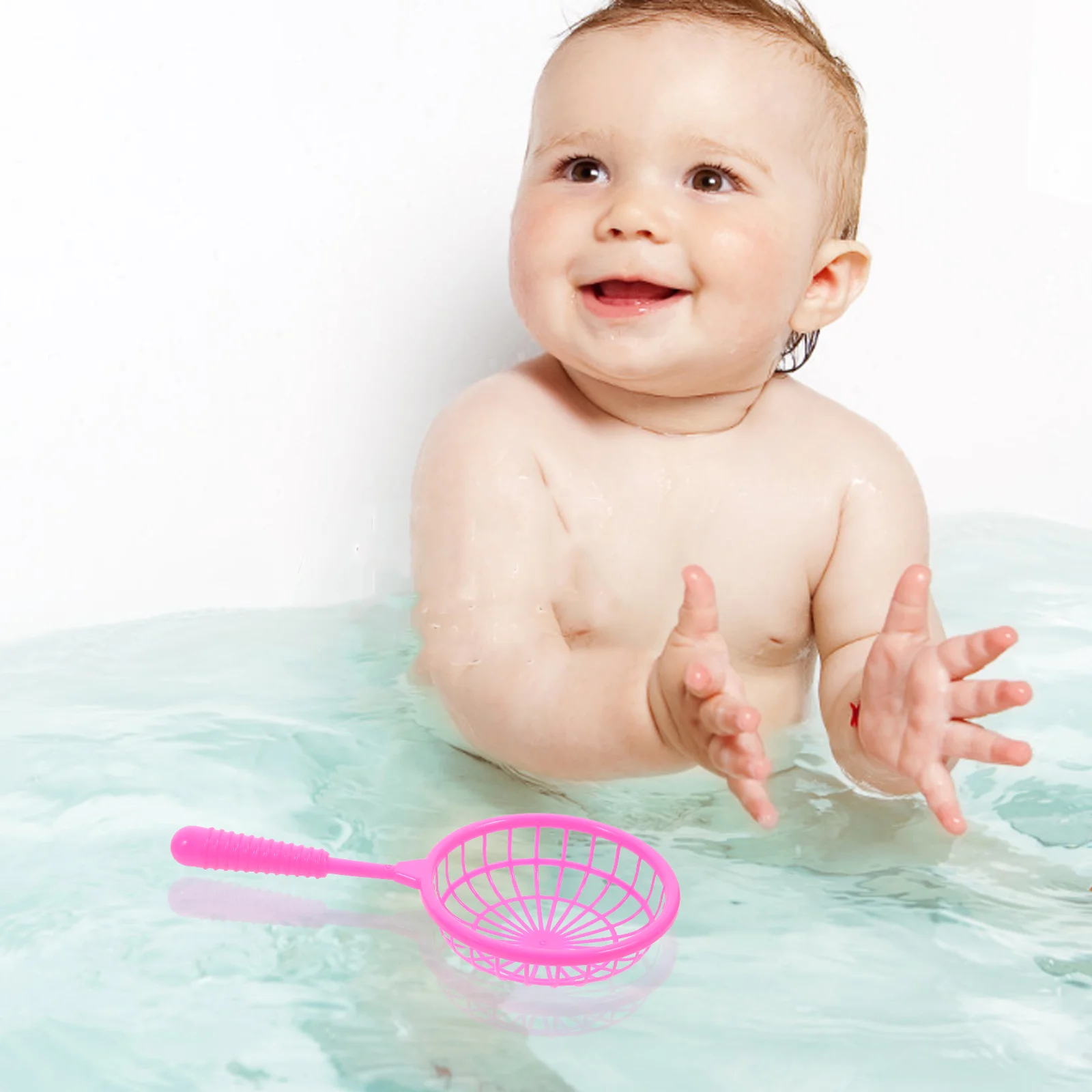 20 Pcs Fishing Toy Net Bathing Nets Catch Catcher Kids Plastic Rosy Collecting Bathtub Child