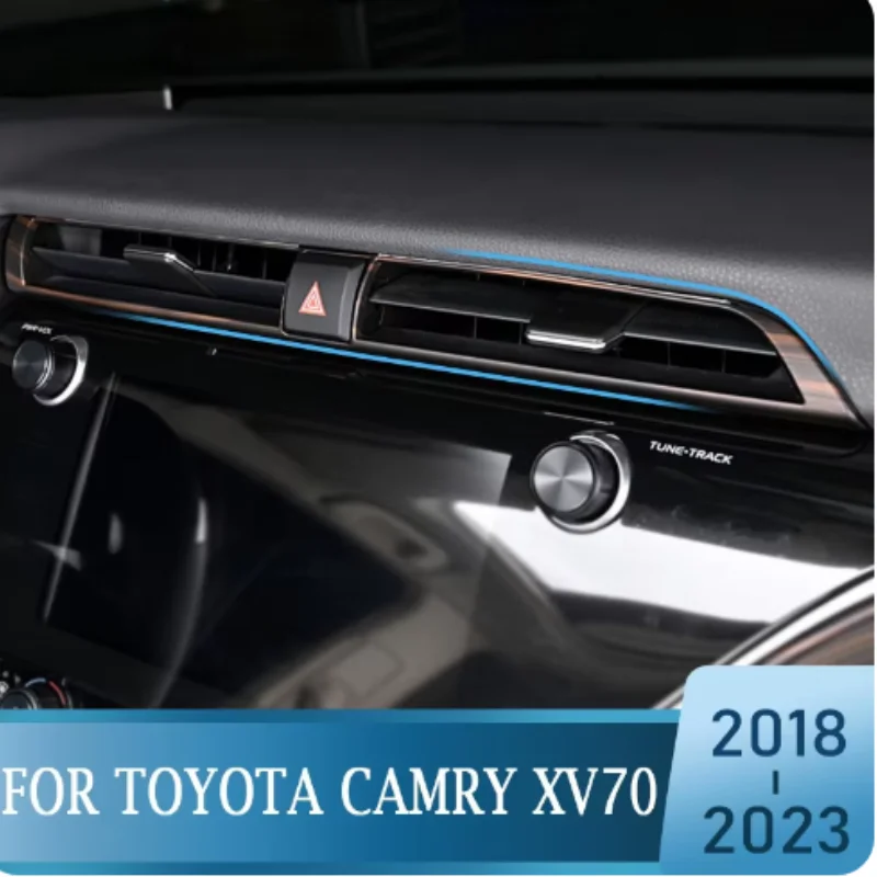 

LHD For Toyota Camry XV70 8th 2018-2023 Car Styling Center Console Air Conditioning Outlet Frame Decoration Cover Trim ABS