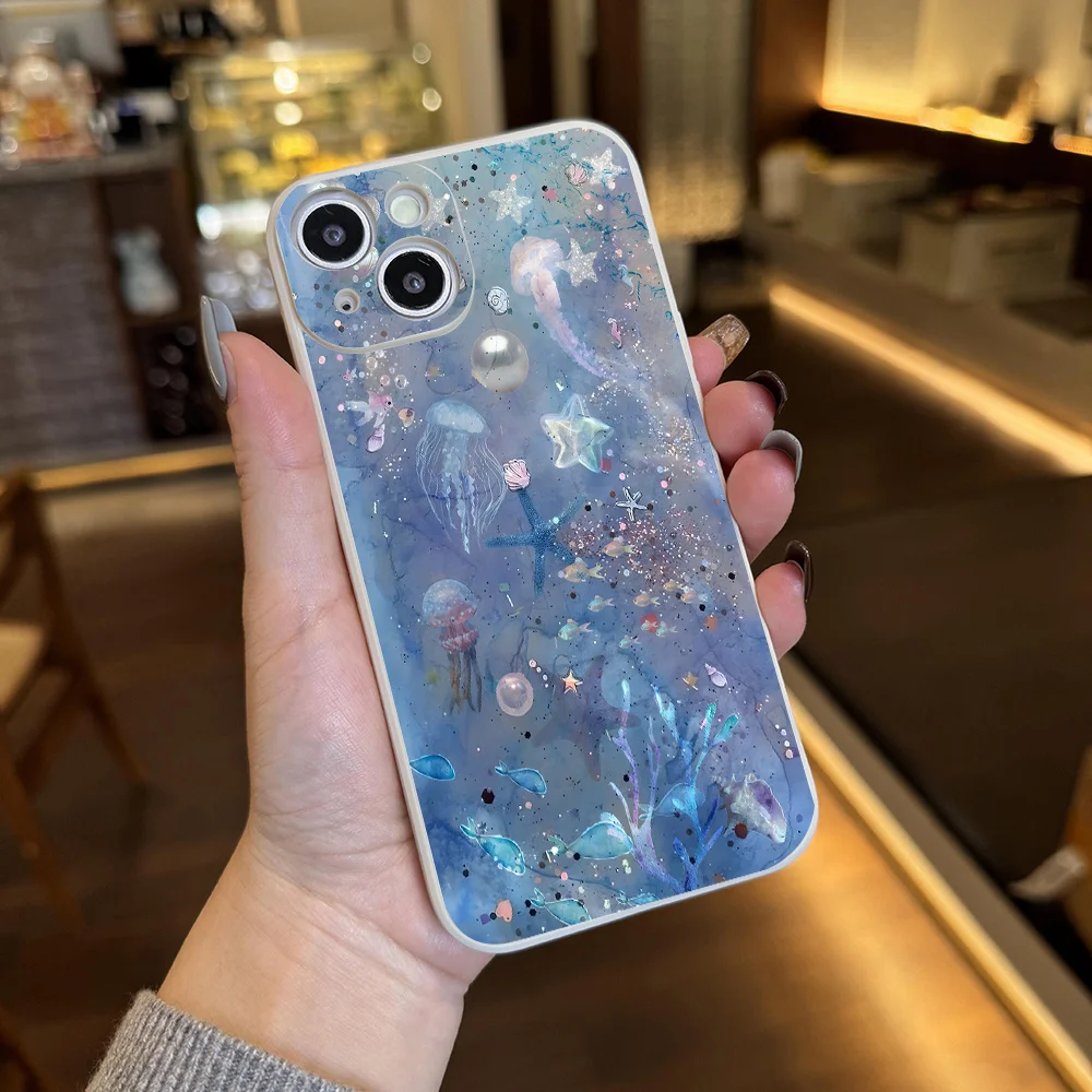 حافظة هاتف Sea Life تحت الماء لهاتف iPhone17 16 11 15 14 13 12 Pro Max Plus