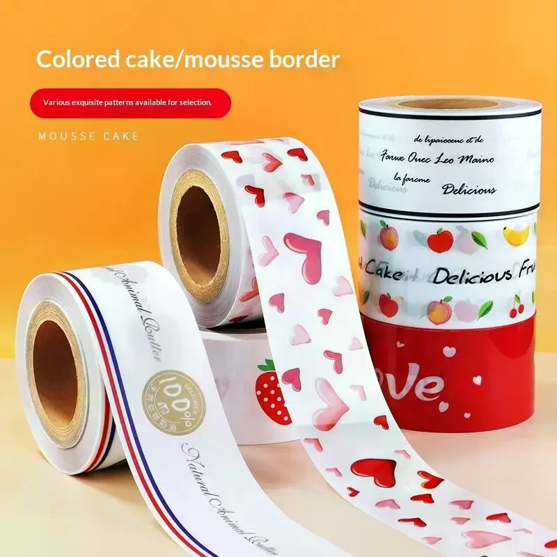 Cake Collars Cartoon creativity Mousse Cake Surround Film Acetate Cake Collar DIY Chocolate Cake Decoration Tool Dessert Sheet S