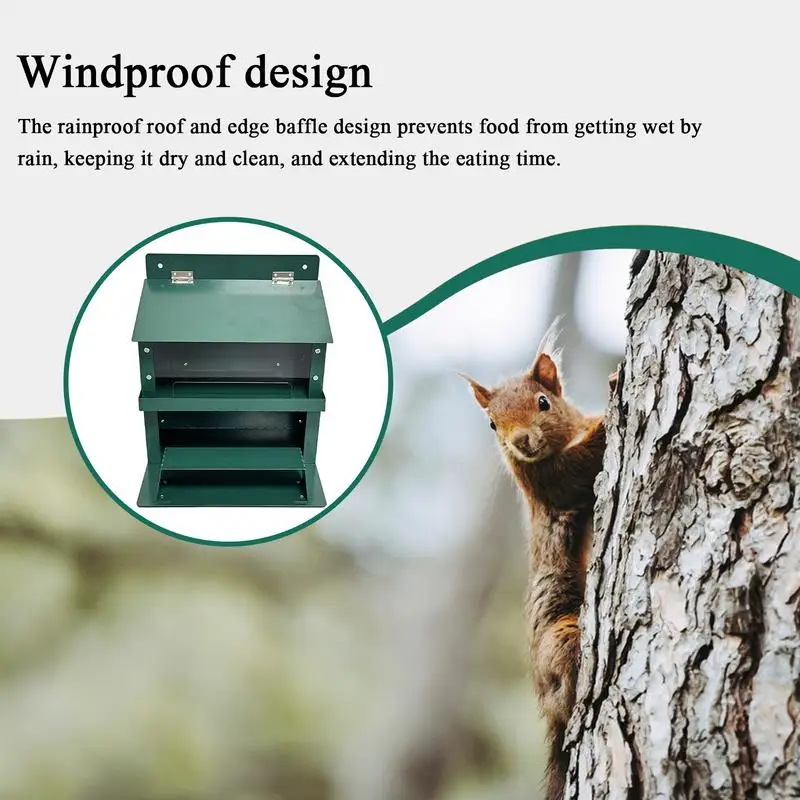

Picnic Table For Squirrels Corn Cob Holder Feeder Weatherproof Decoration For Nature Observation Backyard Wildlife Feeding Duck